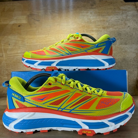 NEW Hoka One One Mafate Speed 2 Mens Sz 11 Trail Running Shoes Sneakers Flame